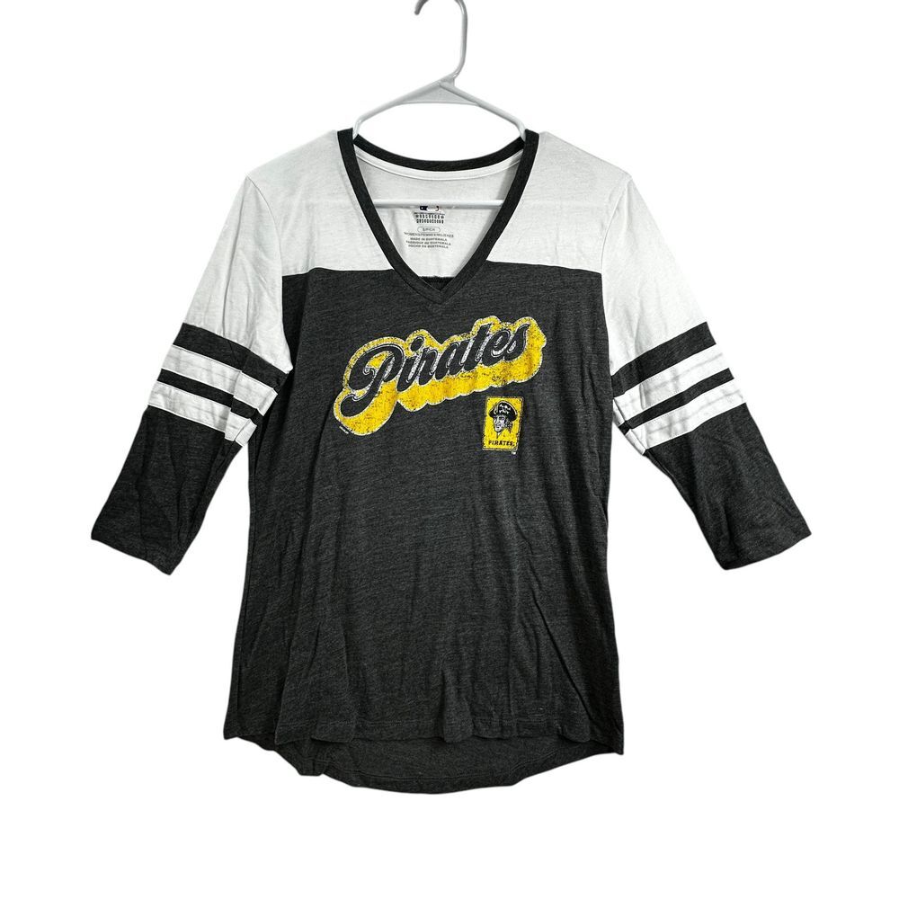 MLB Pittsburgh Pirates Women's‎ 3/4 Raglan Sleeve Size Small NWT